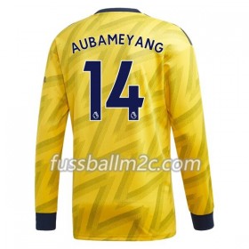 Fußballtrikots Arsenal Pierre-Emerick Aubameyang 14 Auswärts Trikotsatz 2019-2020 Langarm